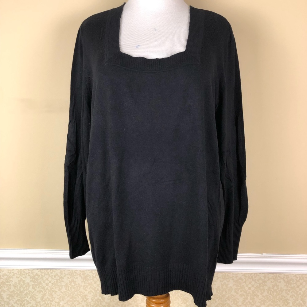 LANE BRYANT Black Pullover Sweater Size 26/28